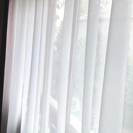 Dienas aizkari Kreps balts