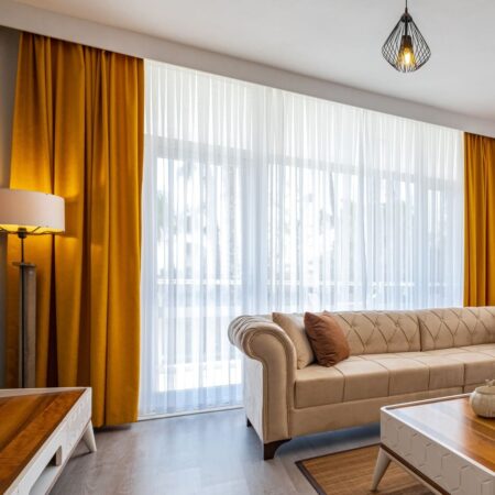 Dienas aizkari kaprons balts