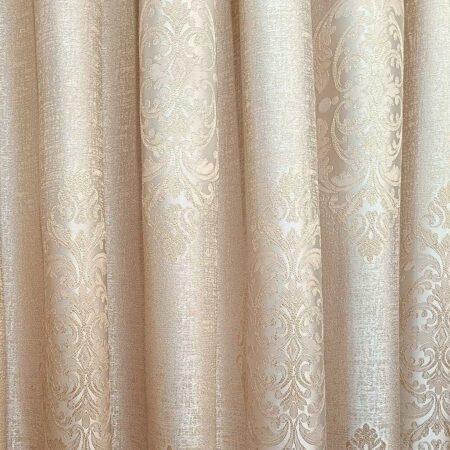 Lina tekstūras nakts aizkari Baroks